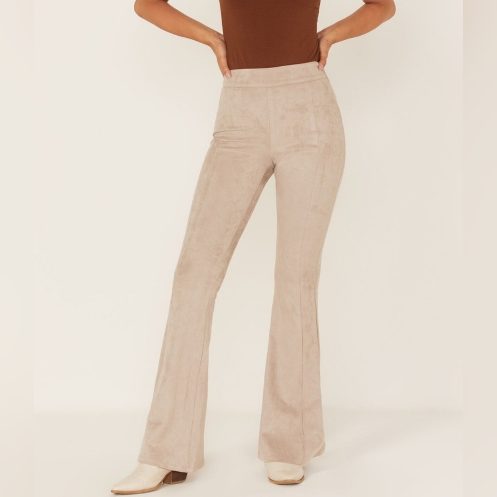 Shyanne Faux Suede Western Rodeo Cowgirl Flare Pants Women’s sz XL
